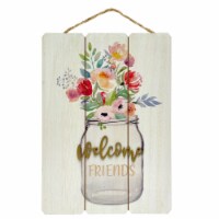 Holiday Home Welcome Friends Wall Sign Perspective: Main
