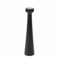 HD Designs Large Wooden Taper Candle Holder - Black Perspective: Main