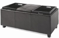 HD Designs Vermont Storage Ottoman with Trays - Brown Perspective: Main