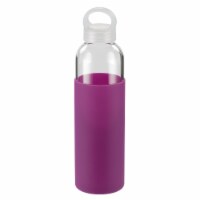 HD Designs Outdoors Glass Water Bottle with Silicone Sleeve - Purple Perspective: Main