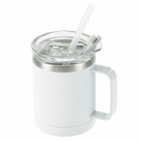 HD Design Outdoors Double Wall Vacuum White Mug Perspective: Main