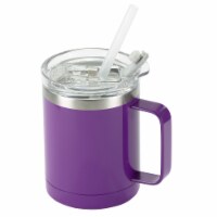 HD Designs Outdoors Double Wall Vacuum Purple Mug Perspective: Main