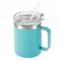 HD Designs Outdoors Double Wall Vacuum Blue Mug Perspective: Main