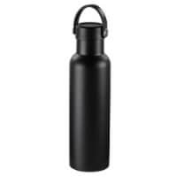 HD Designs Outdoor Double Wall Vacuum Stainless Steel Black Bottle - 20oz Perspective: Main