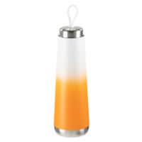 HD Designs Outdoors® Double Wall Stainless Steel Tear Drop Bottle - White/Orange Ombre