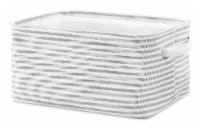 Everyday Living Fabric Small Tote - Gray & White Perspective: Main