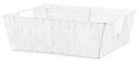 Everyday Living Woven Strap Shelf Tote- White Perspective: Main