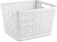 Everyday Living White Large Storage Basket