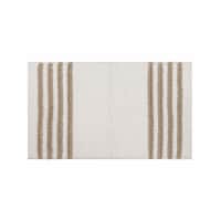 Dip Reverie Bath Rug - White/Tan Perspective: Main