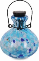 HD Designs Outdoors Confetti-Aqua Art Glass Lantern Perspective: Main
