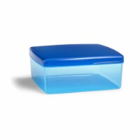 Kroger® Solid Sandwich Container - Blue Perspective: Main