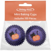 Holiday Home Webbed Mini Cupcake Baking Cups Perspective: Main