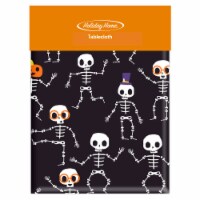 Holiday Home® Skeleton Characters Vinyl Tablecloth Perspective: Main