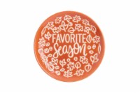 Holiday Home 6 " Plate Favorite Season - Orange/White Perspective: Main