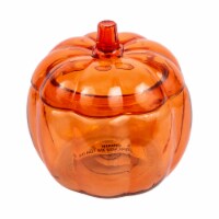 Holiday Home Glass Pumpkin Jar Perspective: Main