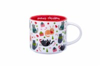 Holiday Home Meowy Christmas Cat Print Mug Perspective: Main