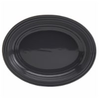 Dash Of That® Grace Oval Service Platter Graphite Perspective: Main