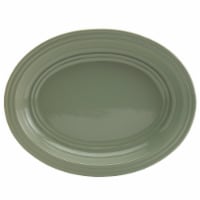 Dash of That Grace Oval Serving Platter - Sage Perspective: Main