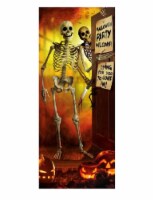 Holiday Home Skeleton Party Door Panel Perspective: Main