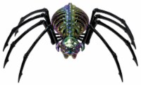 Holiday Home Black Spider Skeleton Decorative Figurine Perspective: Main