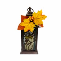 Holiday Home Harvest Lantern with LED Candle Perspective: Main