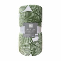 HD Designs Oversized Throw Blanket - Green/White Perspective: Main