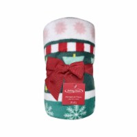 Holiday Home® Christmas Microplush Throw Fairisle