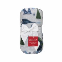 Holiday Home® Christmas Microplush Throw Festive Gnome Perspective: Main