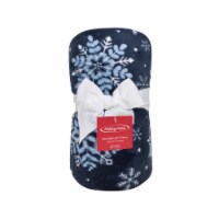 Holiday Home® Christmas Microplush Throw Forest Frost Perspective: Main