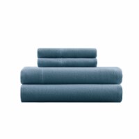 HD Designs Flannel Queen Sheet Set - Blue Perspective: Main