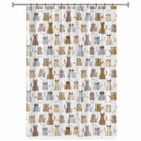 Peva Shower Curtain Flashy Pooch