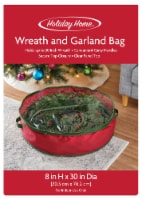 Holiday Home Wreath and Garland Bag