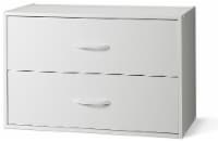 ClosetMaid Stackable 2-Drawer Storage Organizer - White, 1 ct - Fred Meyer