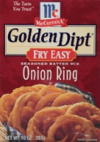 McCormick Golden Dipt Onion Ring Seasoned Batter Mix Perspective: Main