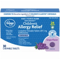 Kroger® Grape Flavor Children's Allergy Chewable Tablets Perspective: Main