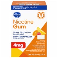 Kroger® Coated Fruit Wave Nicotine Gum 4mg