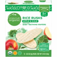 Simple Truth Organic™ Rice Rusks Apple & Kale Baby Teething Wafers Packs 12 Count Perspective: Main