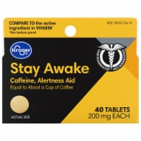 Kroger® Stay Awake Alertness Aid Caffeine Tablets 200mg Perspective: Main