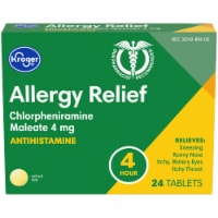 Kroger® Chlorpheniramine Maleate 4 Hour Allergy Relief Tablets 4mg Perspective: Main