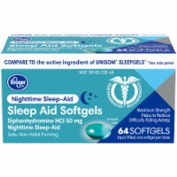 Kroger® Nighttime Sleep Aid Softgels 50mg Perspective: Main