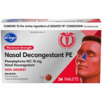 Kroger® Maximum Strength Non-Drowsy Nasal Decongestant PE Tablets 10mg Perspective: Main
