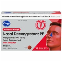 Kroger® Maximum Strength Non-Drowsy Nasal Decongestant PE Tablets 10mg Perspective: Main