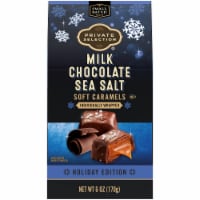Private Selection® Milk Chocolate Sea Salt Caramels Holiday Candy Bag Perspective: Main
