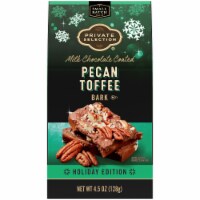 Private Selection® Milk Chocolate Coated Pecan Toffee Bark Holiday Candy Bar Perspective: Main