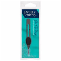 Pretty Savvy™ Slant Tip Grip Ready Tweezers Perspective: Main