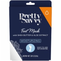 Pretty Savvy™ Moisturizing Foot Mask with Shea Butter & Aloe Extract Perspective: Main