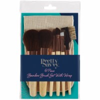 Pretty Savvy™ Bamboo Brush Set with Wrap Perspective: Main