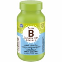 Kroger® Wild Berry Flavor Super B Complex with Vitamin C Dietary Supplement Quick Dissolve Tablets Perspective: Main