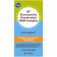 Kroger® 3X Glucosamine Chondroitin/MSM Complex Joint Support Dietary Supplement Tablets Bottle