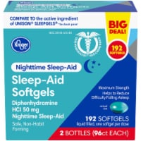 Kroger® Nighttime Sleep Aid Softgels 50mg Perspective: Main